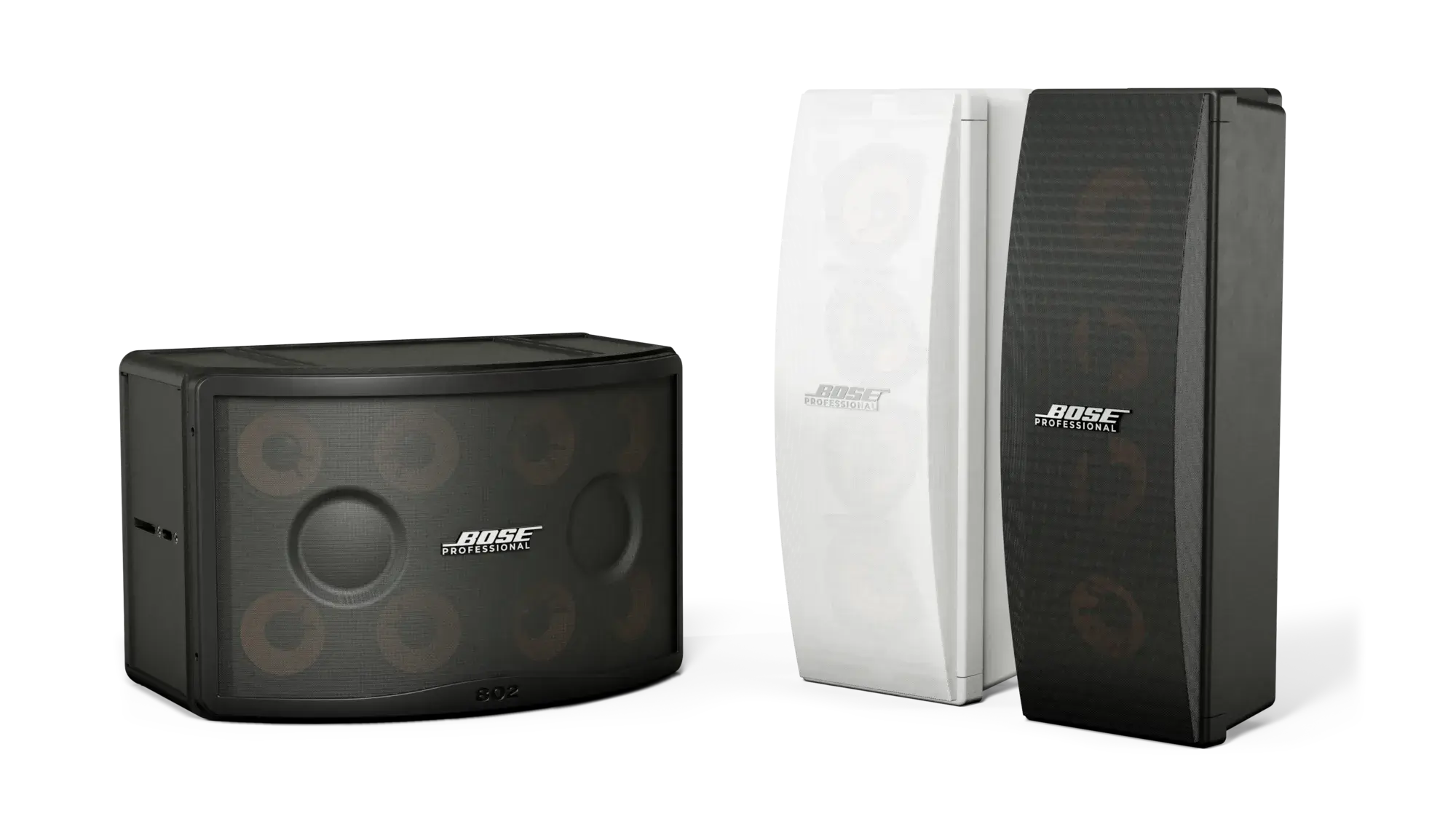 Bose 802 Series V variants in black and white